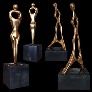 Burlini Alfredo woman sculptures